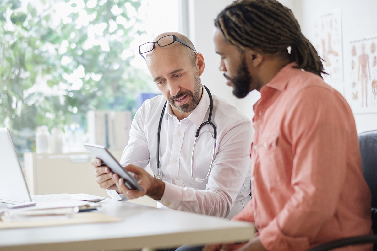 Doctor taking time with his patient